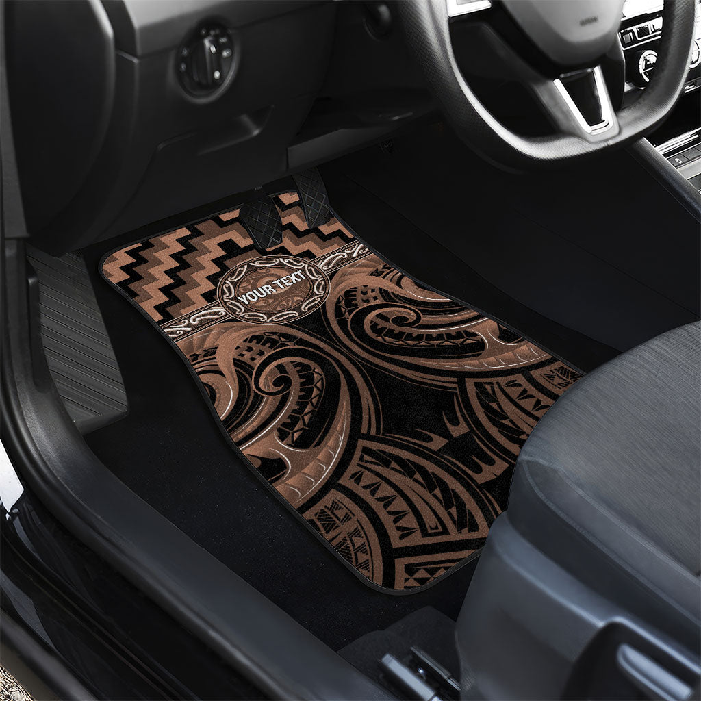 Aotearoa Kati Mamoe Personalised Car Mats Maori Iwi Poutama Puhoro Tattoo