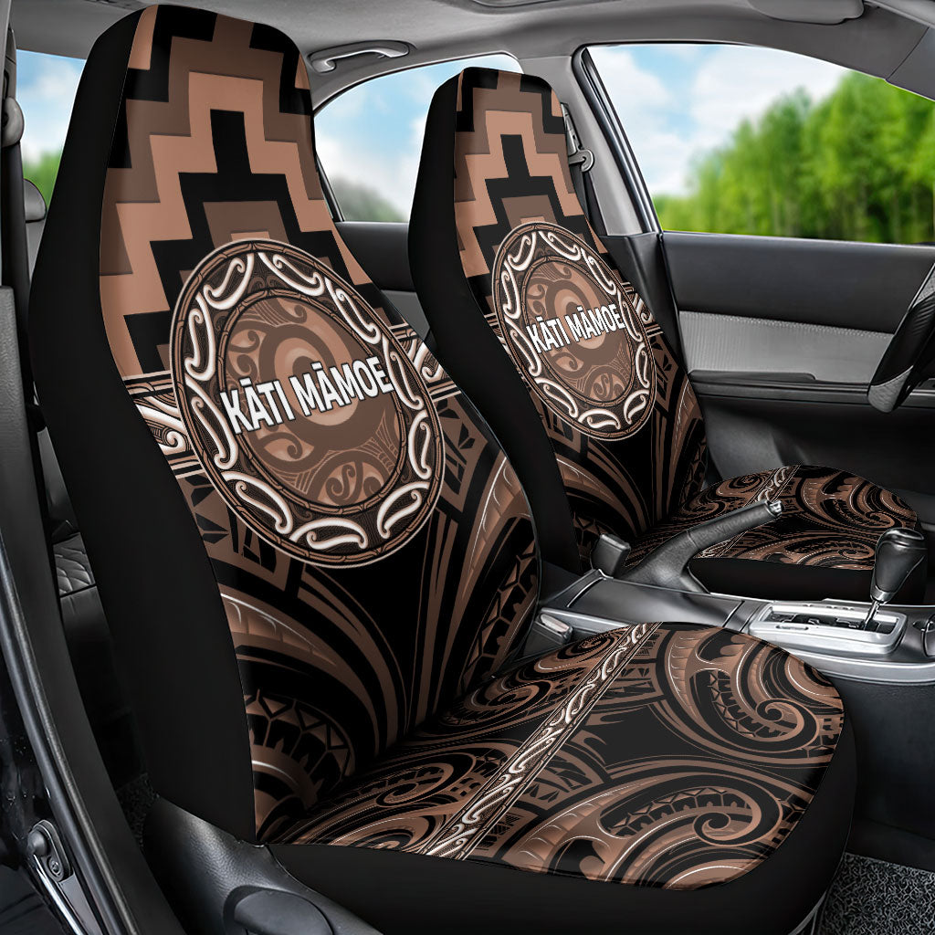 Aotearoa Kati Mamoe Car Seat Cover Maori Iwi Poutama Puhoro Tattoo