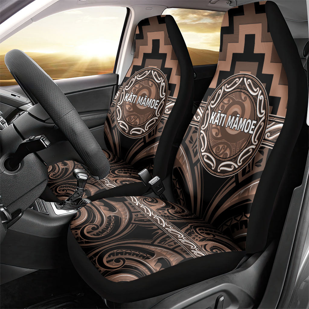 Aotearoa Kati Mamoe Car Seat Cover Maori Iwi Poutama Puhoro Tattoo