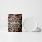 Aotearoa Kati Mamoe Personalised Ceramic Mug Maori Iwi Poutama Puhoro Tattoo