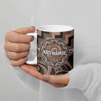 Aotearoa Kati Mamoe Personalised Ceramic Mug Maori Iwi Poutama Puhoro Tattoo