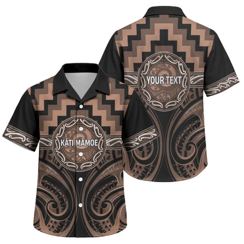 Aotearoa Kati Mamoe Personalised Family Matching Summer Maxi Dress and Hawaiian Shirt Maori Iwi Poutama Puhoro Tattoo