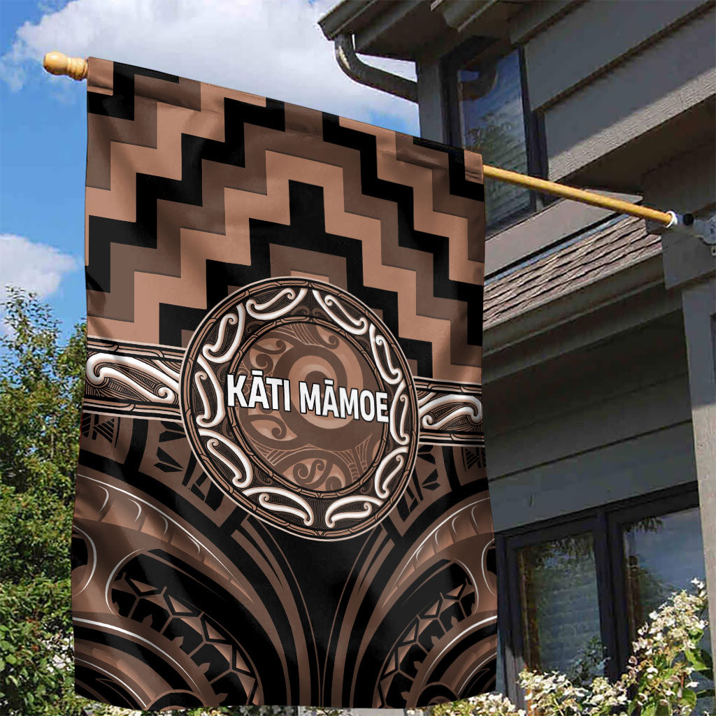 Aotearoa Kati Mamoe Garden Flag Maori Iwi Poutama Puhoro Tattoo
