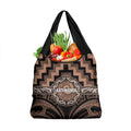 Aotearoa Kati Mamoe Grocery Bag Maori Iwi Poutama Puhoro Tattoo