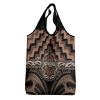 Aotearoa Kati Mamoe Grocery Bag Maori Iwi Poutama Puhoro Tattoo