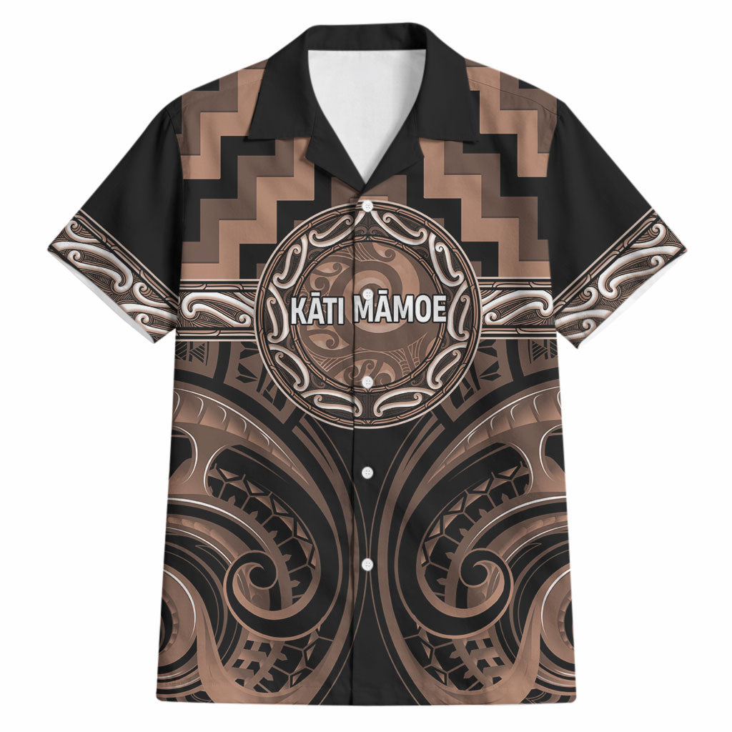 Aotearoa Kati Mamoe Personalised Hawaiian Shirt Maori Iwi Poutama Puhoro Tattoo