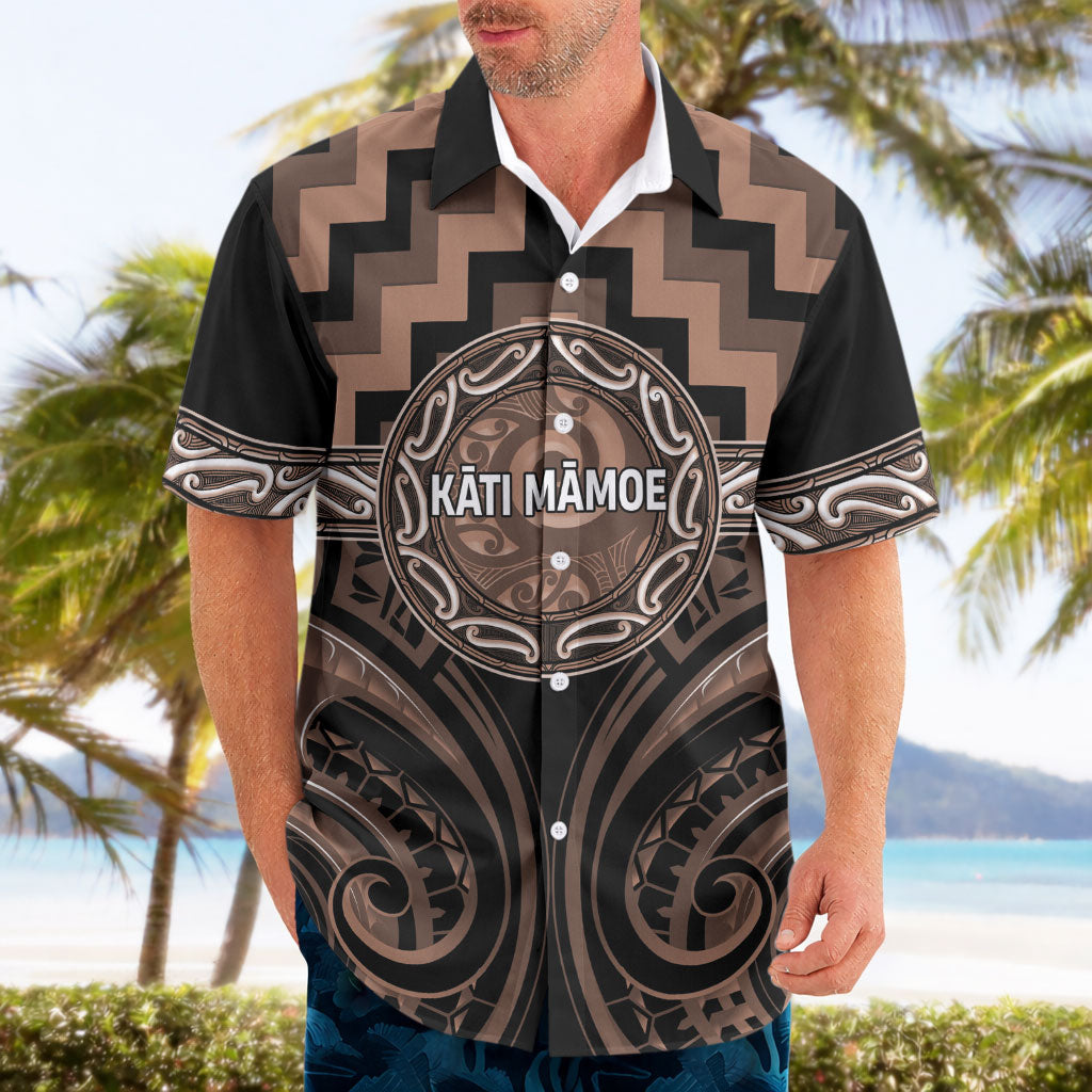 Aotearoa Kati Mamoe Personalised Hawaiian Shirt Maori Iwi Poutama Puhoro Tattoo