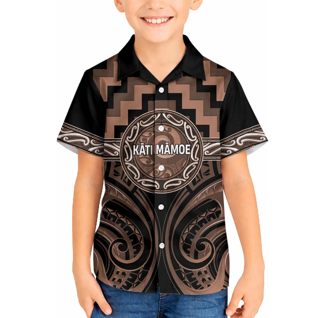 Aotearoa Kati Mamoe Personalised Hawaiian Shirt Maori Iwi Poutama Puhoro Tattoo