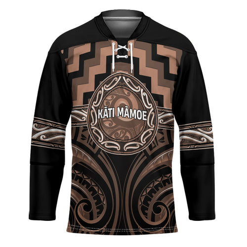 Aotearoa Kati Mamoe Personalised Hockey Jersey Maori Iwi Poutama Puhoro Tattoo