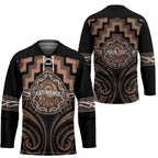 Aotearoa Kati Mamoe Personalised Hockey Jersey Maori Iwi Poutama Puhoro Tattoo
