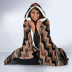 Aotearoa Kati Mamoe Hooded Blanket Maori Iwi Poutama Puhoro Tattoo
