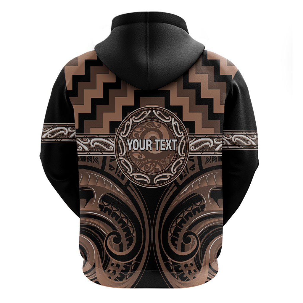 Aotearoa Kati Mamoe Personalised Hoodie Maori Iwi Poutama Puhoro Tattoo