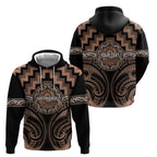 Aotearoa Kati Mamoe Personalised Hoodie Maori Iwi Poutama Puhoro Tattoo