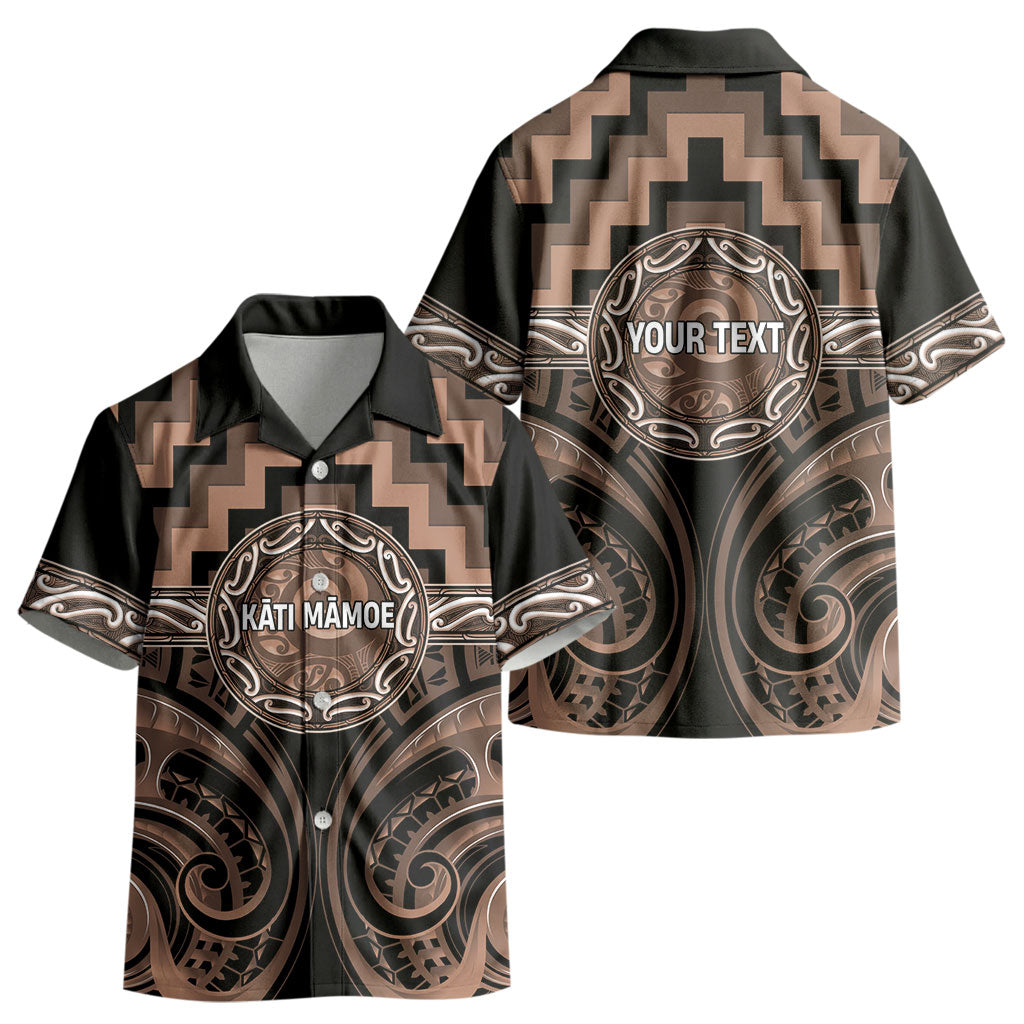 Aotearoa Kati Mamoe Personalised Kid Hawaiian Shirt Maori Iwi Poutama Puhoro Tattoo