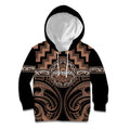 Aotearoa Kati Mamoe Personalised Kid Hoodie Maori Iwi Poutama Puhoro Tattoo