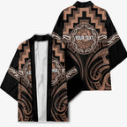 Aotearoa Kati Mamoe Personalised Kimono Maori Iwi Poutama Puhoro Tattoo