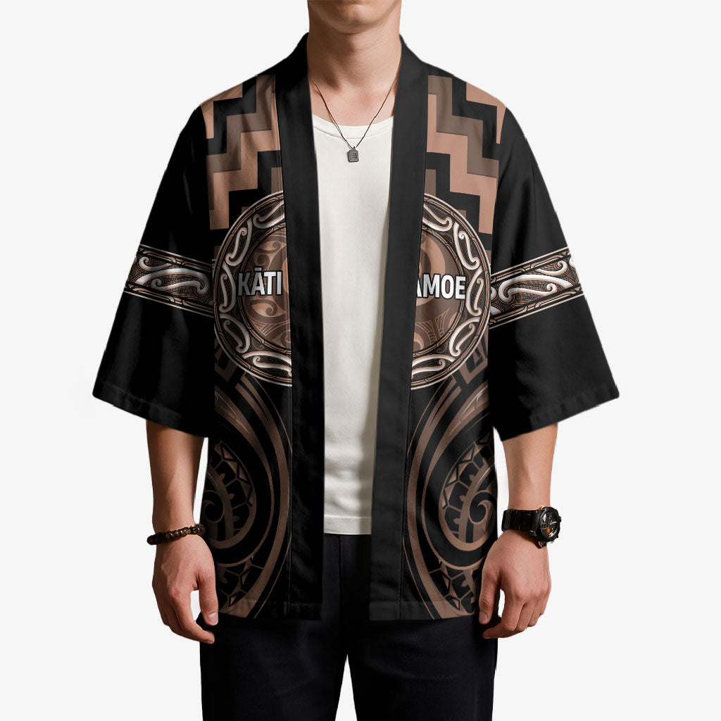 Aotearoa Kati Mamoe Personalised Kimono Maori Iwi Poutama Puhoro Tattoo