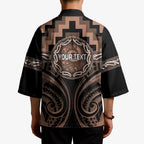 Aotearoa Kati Mamoe Personalised Kimono Maori Iwi Poutama Puhoro Tattoo