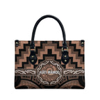 Aotearoa Kati Mamoe Leather Bag Maori Iwi Poutama Puhoro Tattoo