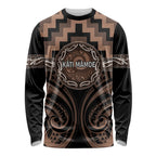 Aotearoa Kati Mamoe Personalised Long Sleeve Shirt Maori Iwi Poutama Puhoro Tattoo