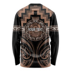 Aotearoa Kati Mamoe Personalised Long Sleeve Shirt Maori Iwi Poutama Puhoro Tattoo