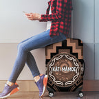 Aotearoa Kati Mamoe Luggage Cover Maori Iwi Poutama Puhoro Tattoo
