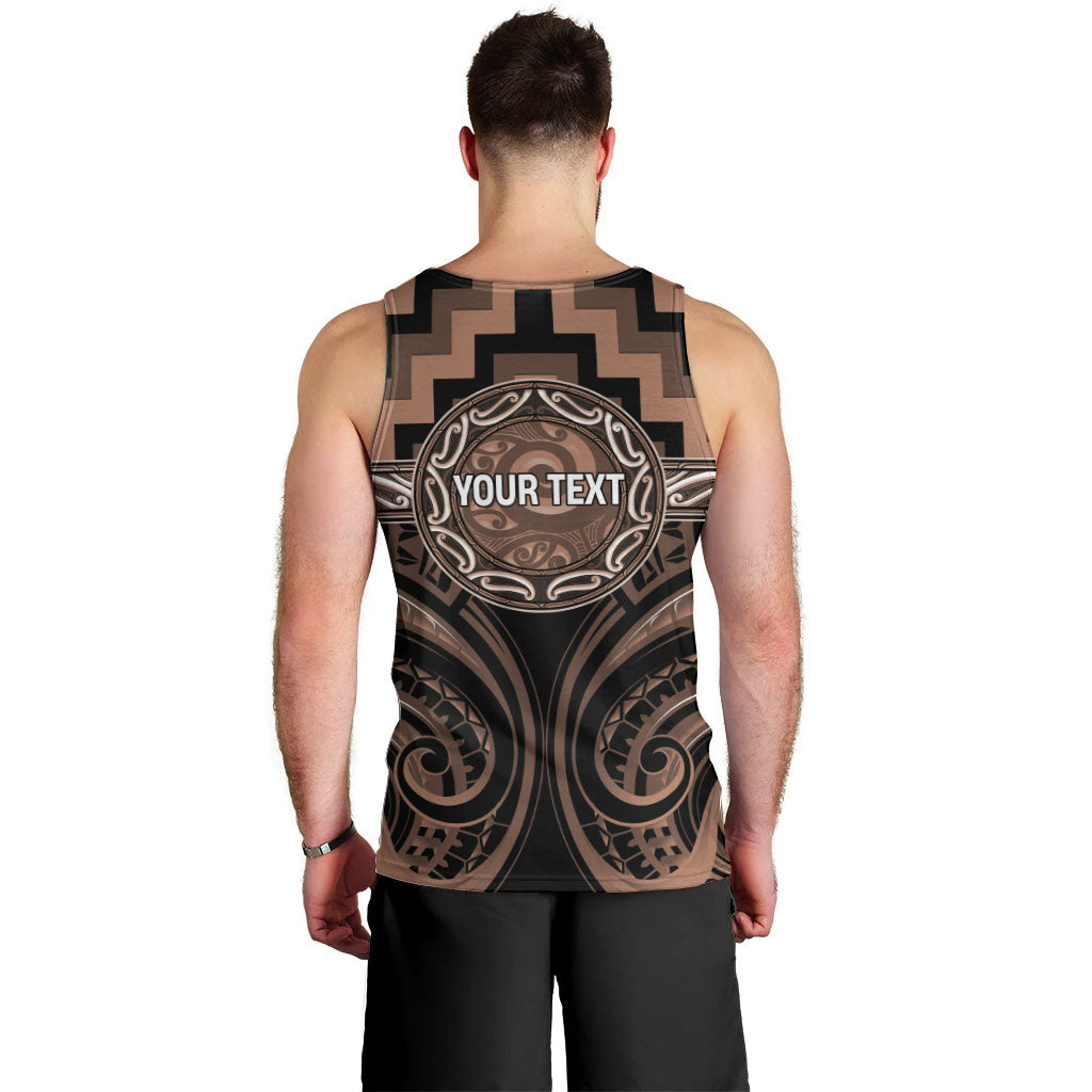 Aotearoa Kati Mamoe Personalised Men Tank Top Maori Iwi Poutama Puhoro Tattoo