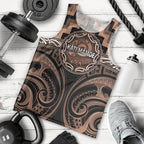 Aotearoa Kati Mamoe Personalised Men Tank Top Maori Iwi Poutama Puhoro Tattoo