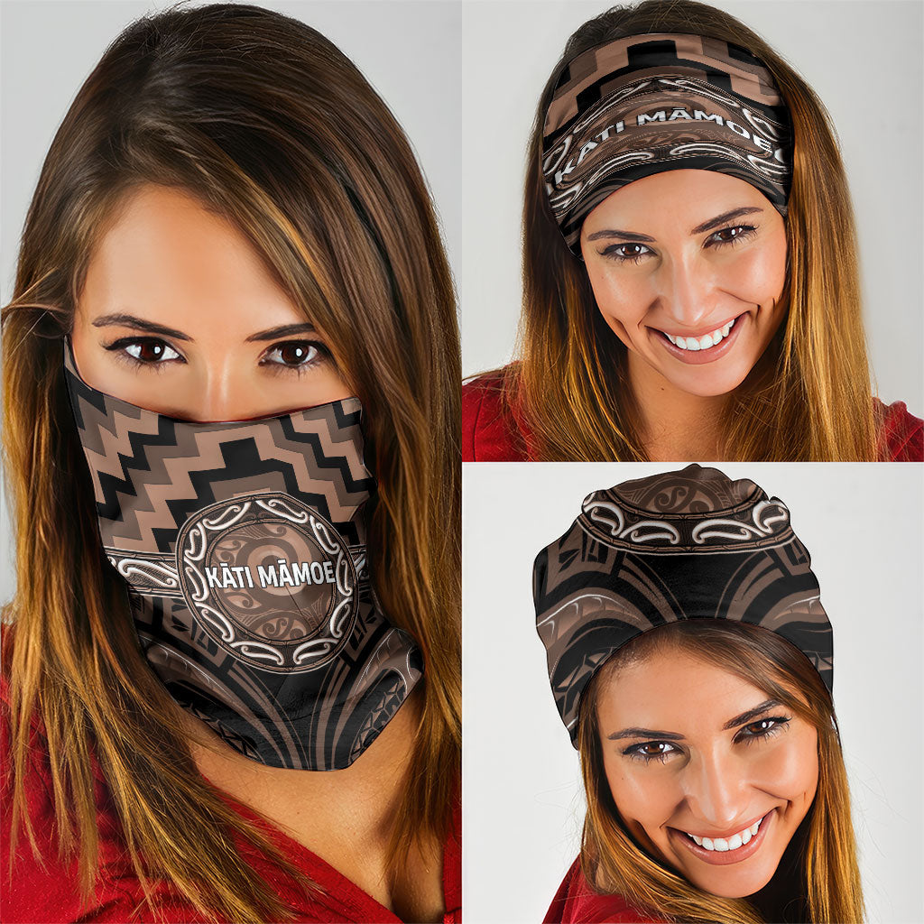 Aotearoa Kati Mamoe Neck Gaiter Maori Iwi Poutama Puhoro Tattoo