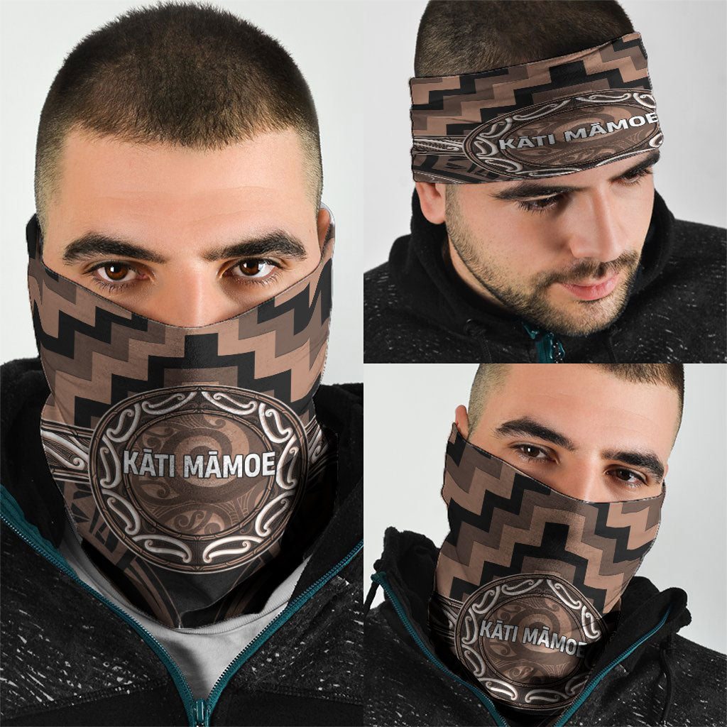 Aotearoa Kati Mamoe Neck Gaiter Maori Iwi Poutama Puhoro Tattoo