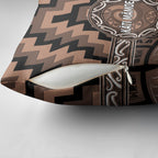 Aotearoa Kati Mamoe Pillow Cover Maori Iwi Poutama Puhoro Tattoo