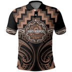 Aotearoa Kati Mamoe Personalised Polo Shirt Maori Iwi Poutama Puhoro Tattoo