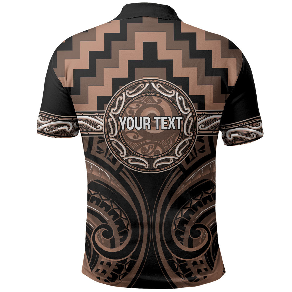 Aotearoa Kati Mamoe Personalised Polo Shirt Maori Iwi Poutama Puhoro Tattoo
