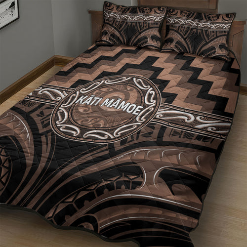 Aotearoa Kati Mamoe Quilt Bed Set Maori Iwi Poutama Puhoro Tattoo