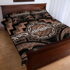 Aotearoa Kati Mamoe Quilt Bed Set Maori Iwi Poutama Puhoro Tattoo