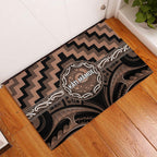 Aotearoa Kati Mamoe Rubber Doormat Maori Iwi Poutama Puhoro Tattoo