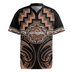 Aotearoa Kati Mamoe Personalised Rugby Jersey Maori Iwi Poutama Puhoro Tattoo