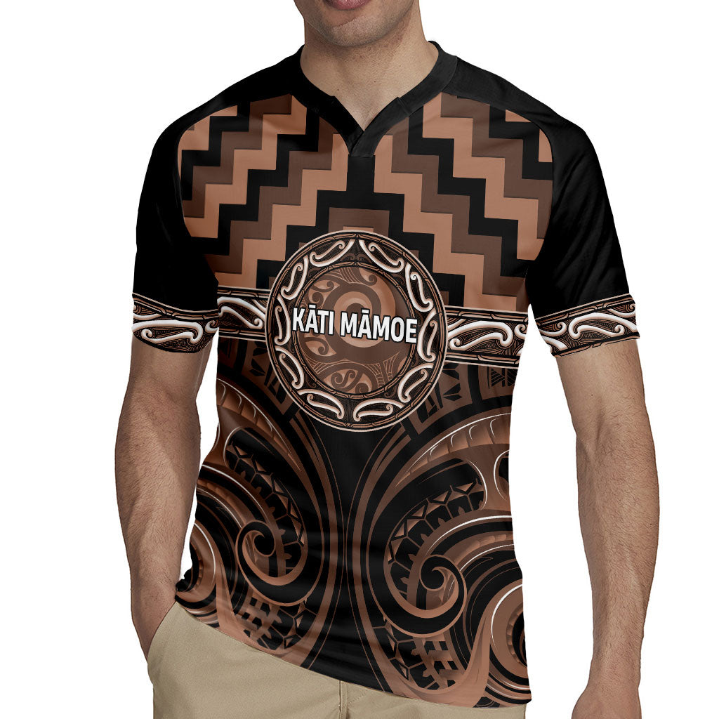 Aotearoa Kati Mamoe Personalised Rugby Jersey Maori Iwi Poutama Puhoro Tattoo