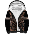Aotearoa Kati Mamoe Personalised Sherpa Hoodie Maori Iwi Poutama Puhoro Tattoo