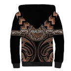Aotearoa Kati Mamoe Personalised Sherpa Hoodie Maori Iwi Poutama Puhoro Tattoo
