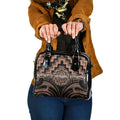 Aotearoa Kati Mamoe Shoulder Handbag Maori Iwi Poutama Puhoro Tattoo