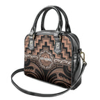 Aotearoa Kati Mamoe Shoulder Handbag Maori Iwi Poutama Puhoro Tattoo