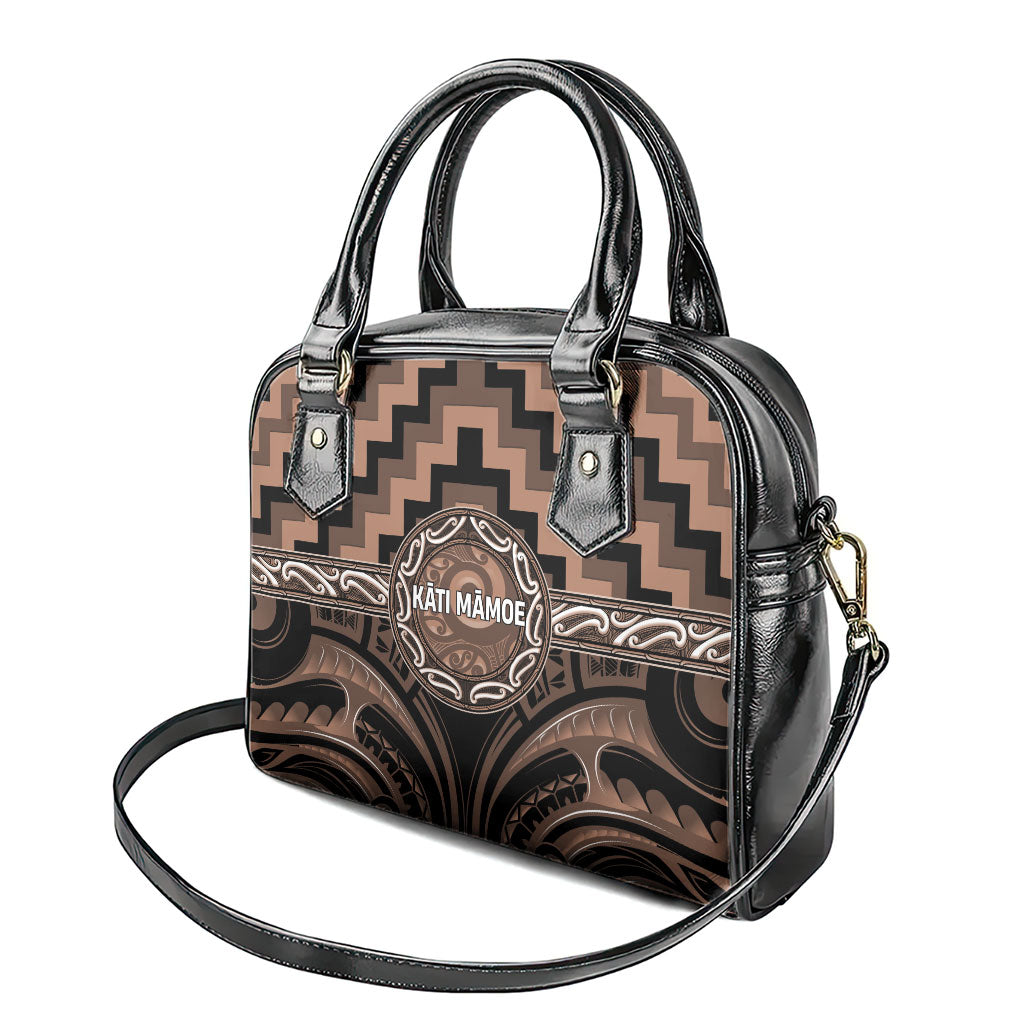 Aotearoa Kati Mamoe Shoulder Handbag Maori Iwi Poutama Puhoro Tattoo