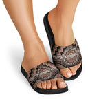 Aotearoa Kati Mamoe Slide Sandals Maori Iwi Poutama Puhoro Tattoo
