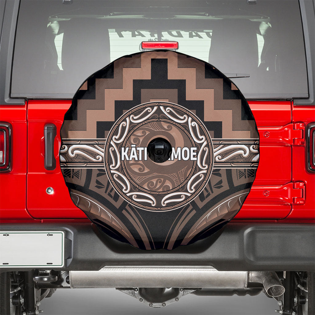 Aotearoa Kati Mamoe Spare Tire Cover Maori Iwi Poutama Puhoro Tattoo