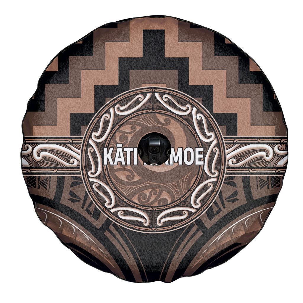 Aotearoa Kati Mamoe Spare Tire Cover Maori Iwi Poutama Puhoro Tattoo