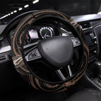 Aotearoa Kati Mamoe Steering Wheel Cover Maori Iwi Poutama Puhoro Tattoo