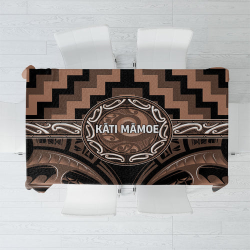 Aotearoa Kati Mamoe Tablecloth Maori Iwi Poutama Puhoro Tattoo