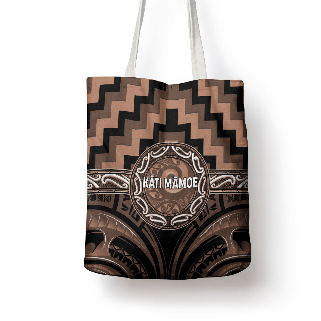 Aotearoa Kati Mamoe Tote Bag Maori Iwi Poutama Puhoro Tattoo