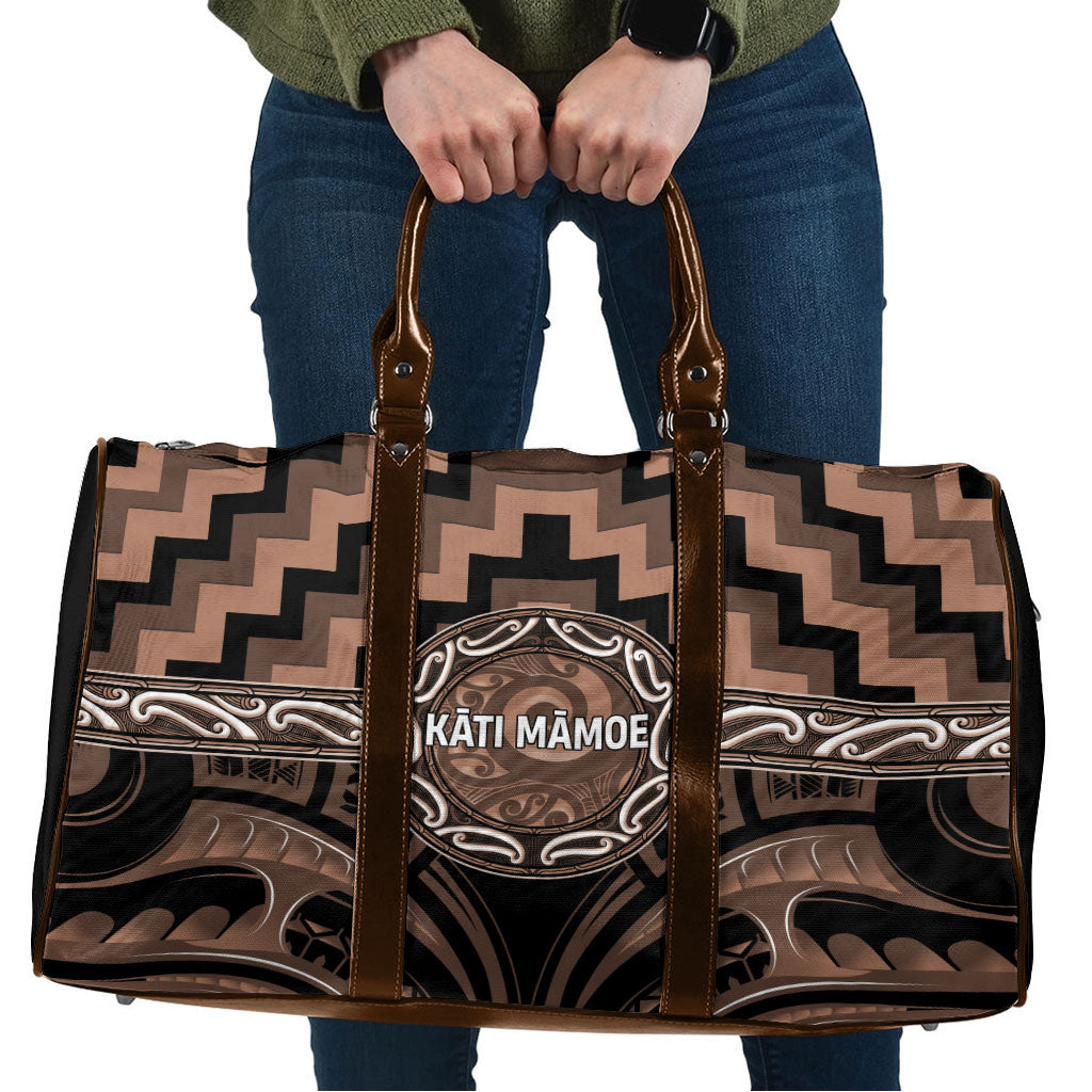 Aotearoa Kati Mamoe Travel Bag Maori Iwi Poutama Puhoro Tattoo